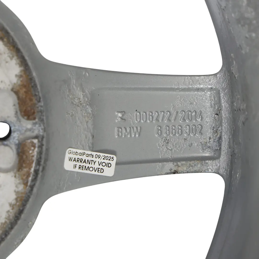 BMW F20 F21 F22 F23 Silver Wheel Alloy Rim 16" 7J ET:40 Star Spoke 654 - SKU 6866302-2 - Part number 6866302