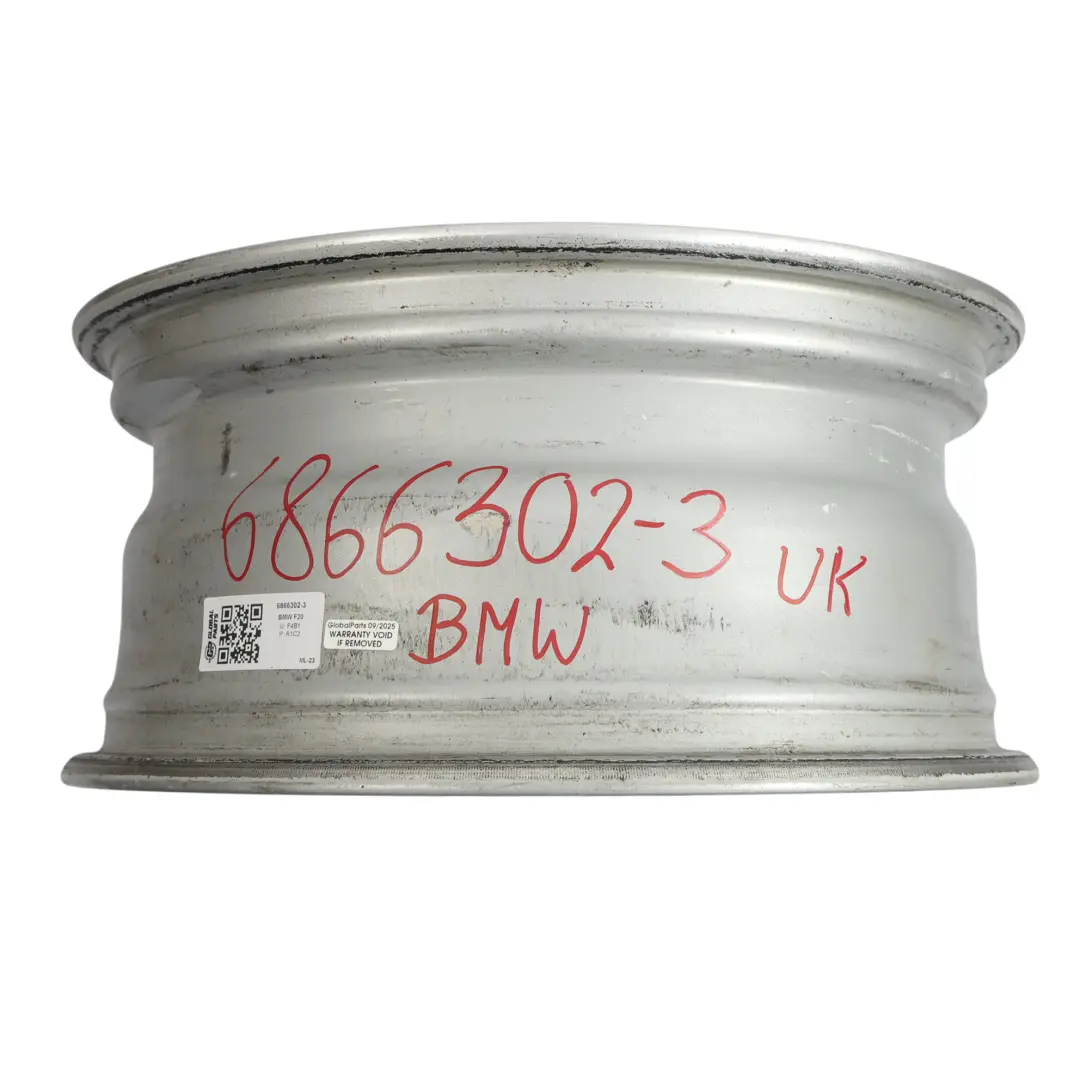 BMW F20 F21 F22 F23 Silver Wheel Alloy Rim 16" ET:40 7J Star Spoke 654 - SKU 6866302-3 - Part number 6866302