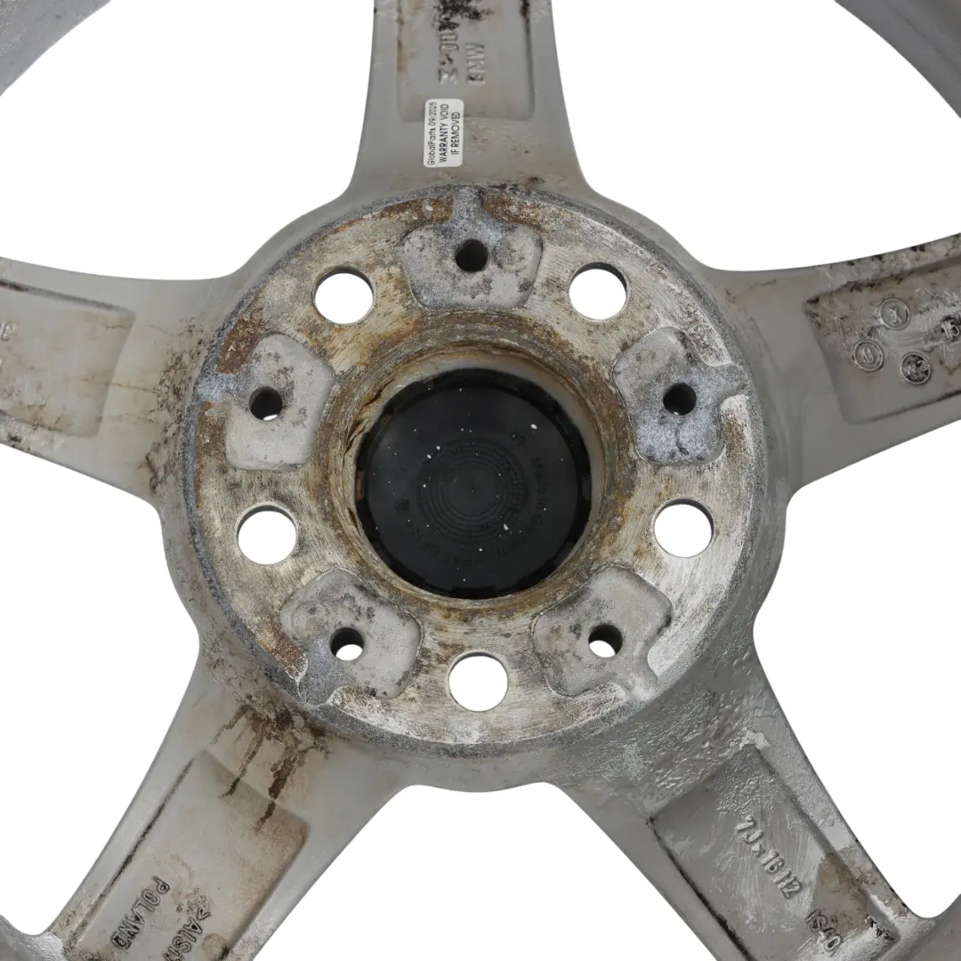 BMW F20 F21 F22 F23 Silver Wheel Alloy Rim 16" ET:40 7J Star Spoke 654 - SKU 6866302-3 - Part number 6866302