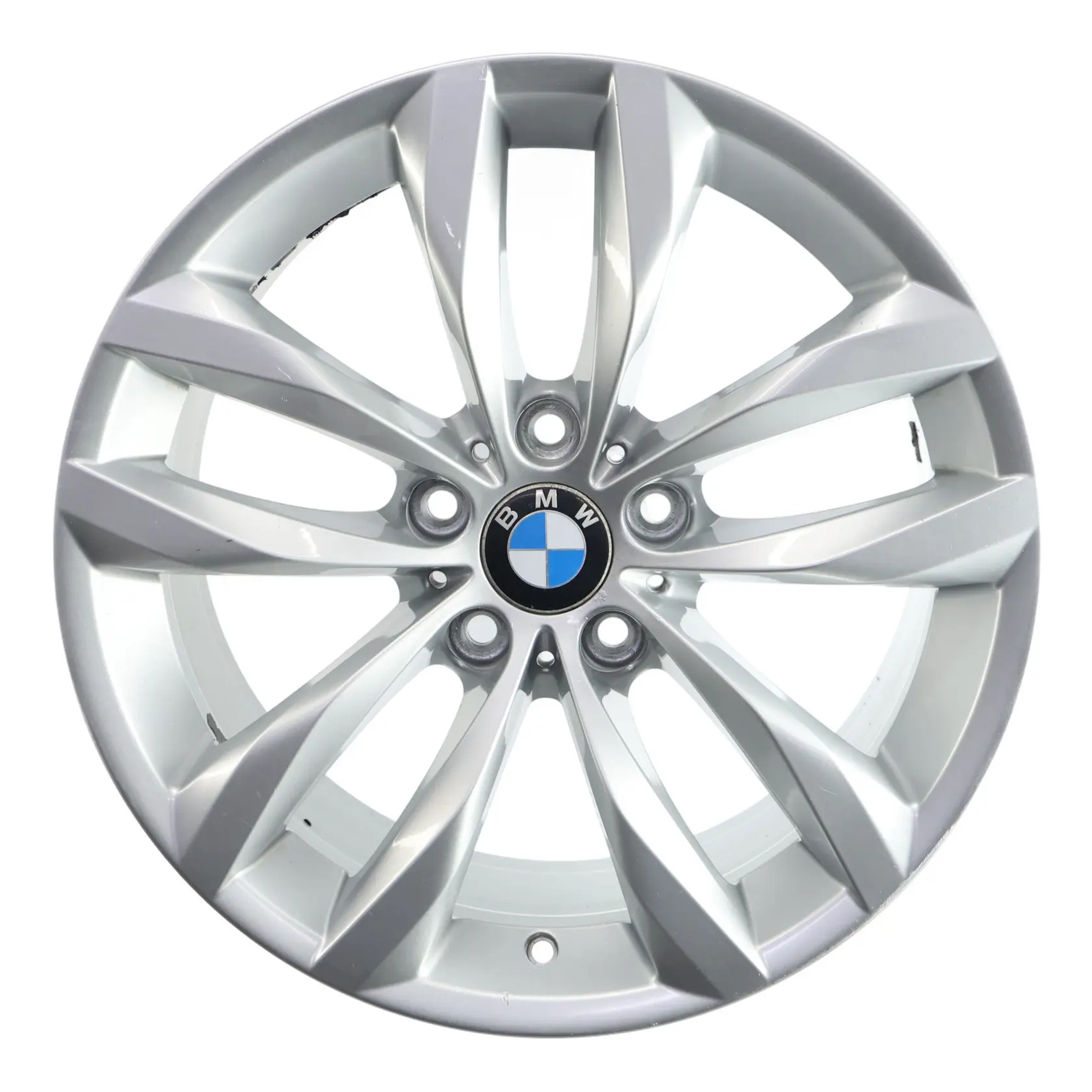 BMW F10 F11 LCI Hinterrad Felge Silber 18" 9J ET:44 Styling 609 6868498