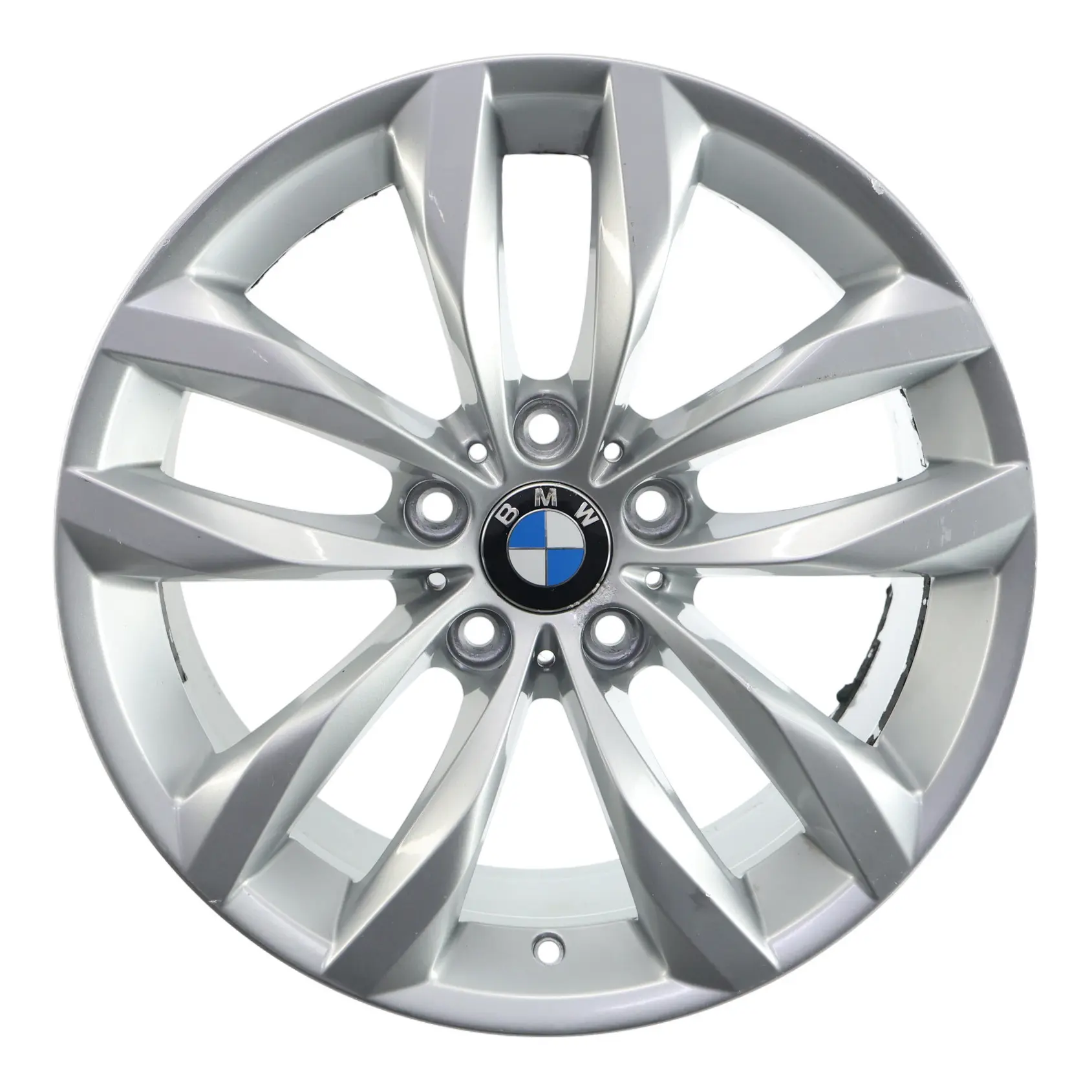 BMW F10 F11 LCI Hinterrad Felge Silber 18" 9J ET:44 Styling 609 6868498