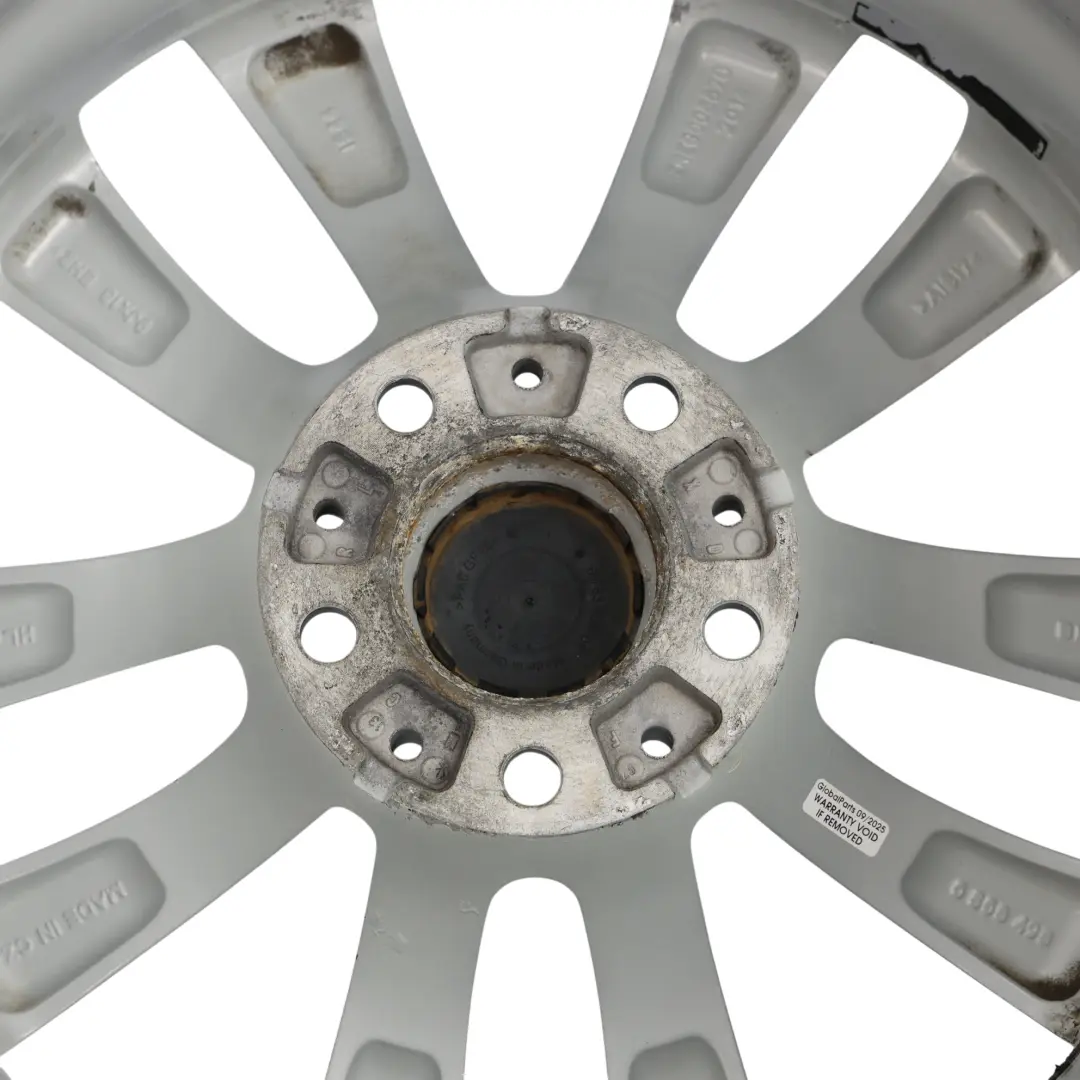 Alloy Rim 18" 9J ET:44 Styling 609 to BMW F10 F11 LCI Rear Silver Wheel with Part number 6868498 BMW F10 F11 LCI Rear Silver Wheel Alloy Rim 18" 9J ET:44 Styling 609 - SKU 6868498-2 - Part number 6868498