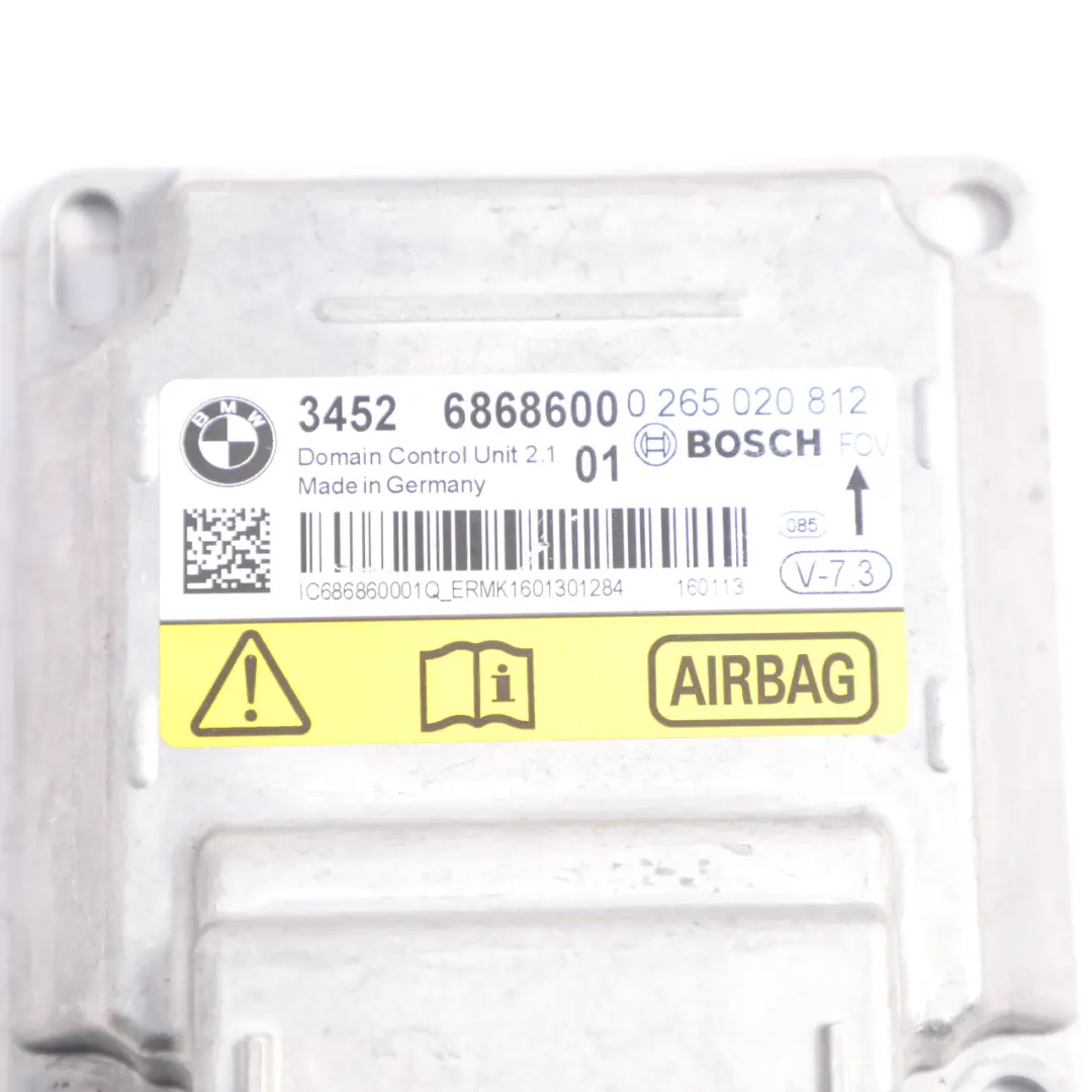 Module Domain Control Unit Module ICM Plus to BMW F20 F22 F30 F32 F36 Air with Part number 6868600 BMW F20 F22 F30 F32 F36 Air Module Domain Control Unit Module ICM Plus - SKU 6868600 - Part number 6868600