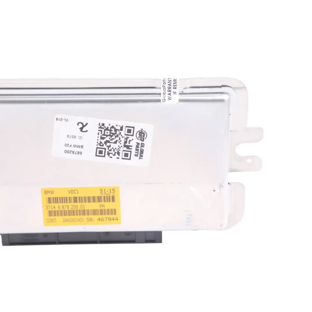 VDC Sport Suspension Control Unit Module to BMW F10 F20 F30 Rear M with Part number 6878200 BMW F10 F20 F30 Rear M VDC Sport Suspension Control Unit Module - SKU 6878200 - Part number 6878200
