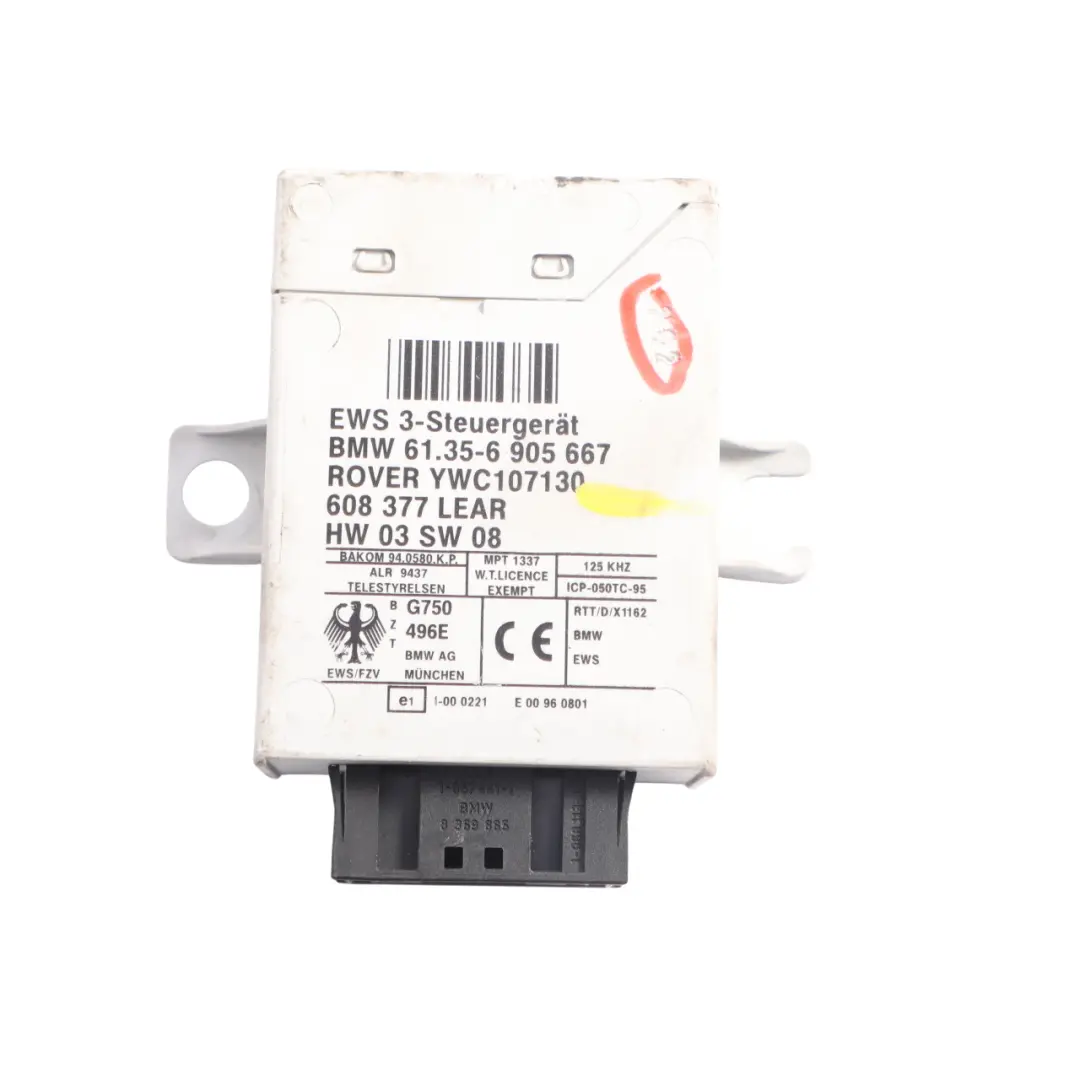 BMW 3 Z4 X3 X5 E46 E53 E85 E83 Steuergerät EWS III Modul Wegfahrsperre - SKU 6905667 - Teilenummer 6905667