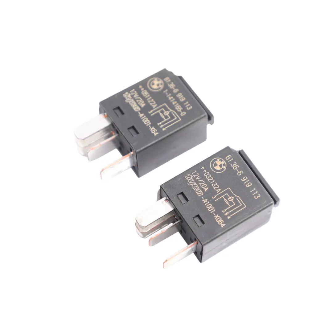 BMW E81 E82 E88 E90 E91 E92 F10 F11 Czarne Przekaźniki 5-Pinowe Set - SKU 6919113-1 - Numer Części 6919113