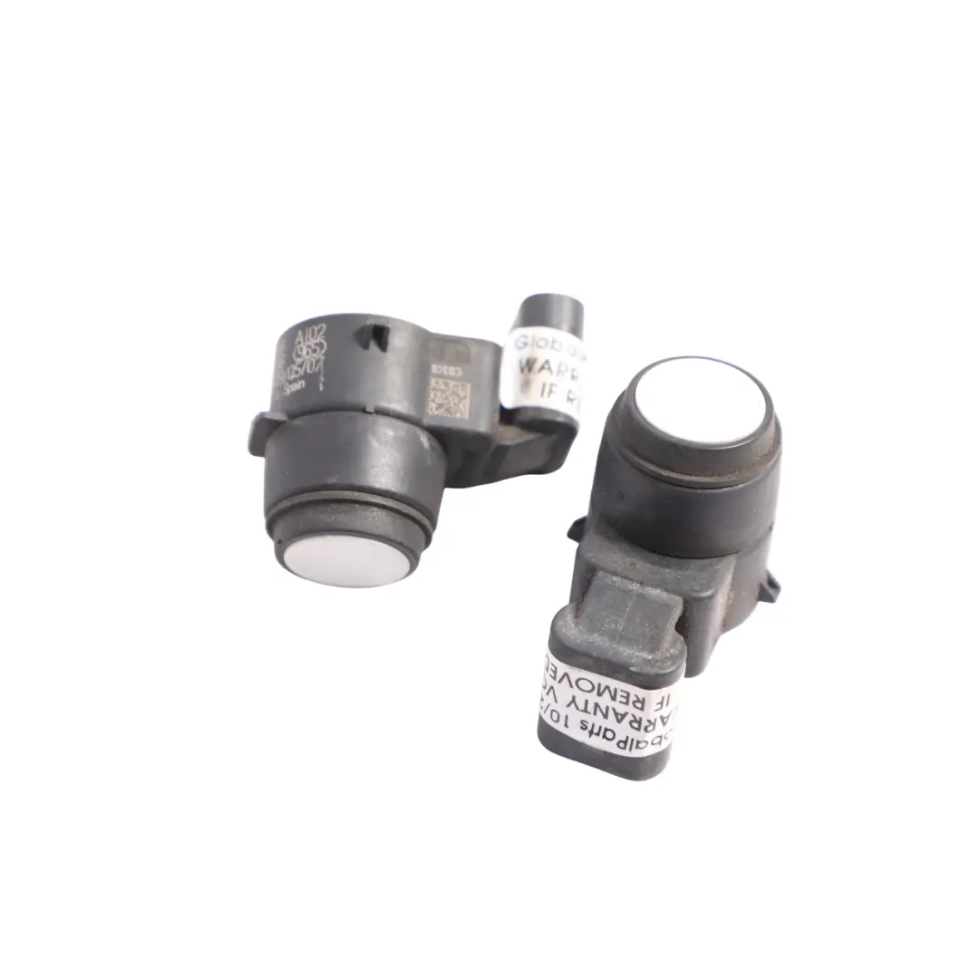 BMW E81 E87 E90 LCI PDC Parking Ultrasonic Sensor SET X2 Alpinweiss 3 - 300 - SKU 6935598-AW - Part number 6935598