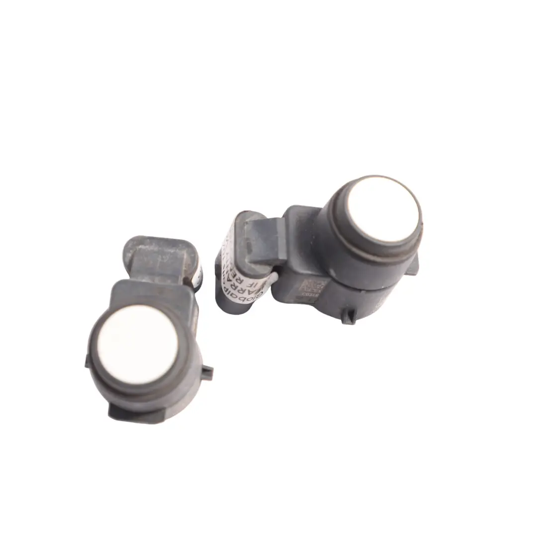 BMW E81 E87 E90 LCI PDC Parking Ultrasonic Sensor SET X2 Alpinweiss 3 - 300 - SKU 6935598-AW - Part number 6935598