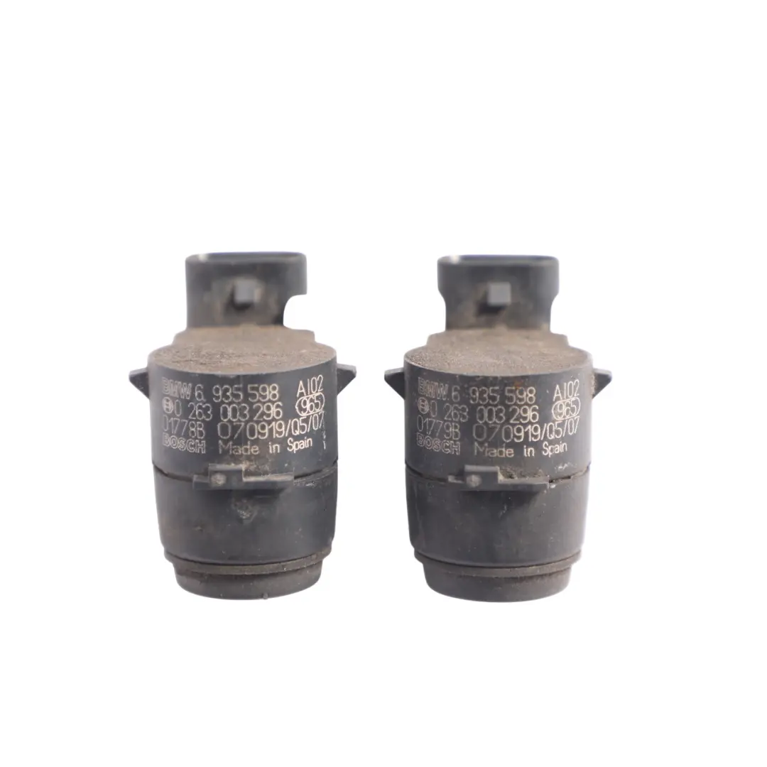 BMW E81 E87 E90 LCI PDC Park Ultraschall Sensor SET X2 Alpinweiß 3 - 300 - SKU 6935598-AW - Teilenummer 6935598