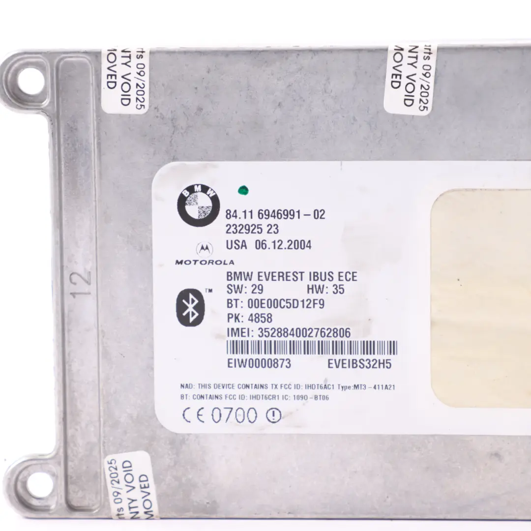 Telematics Bluetooth Control Unit Module to BMW E46 X3 E83 Z4 E85 with Part number 6946991 BMW E46 X3 E83 Z4 E85 Telematics Bluetooth Control Unit Module - SKU 6946991 - Part number 6946991