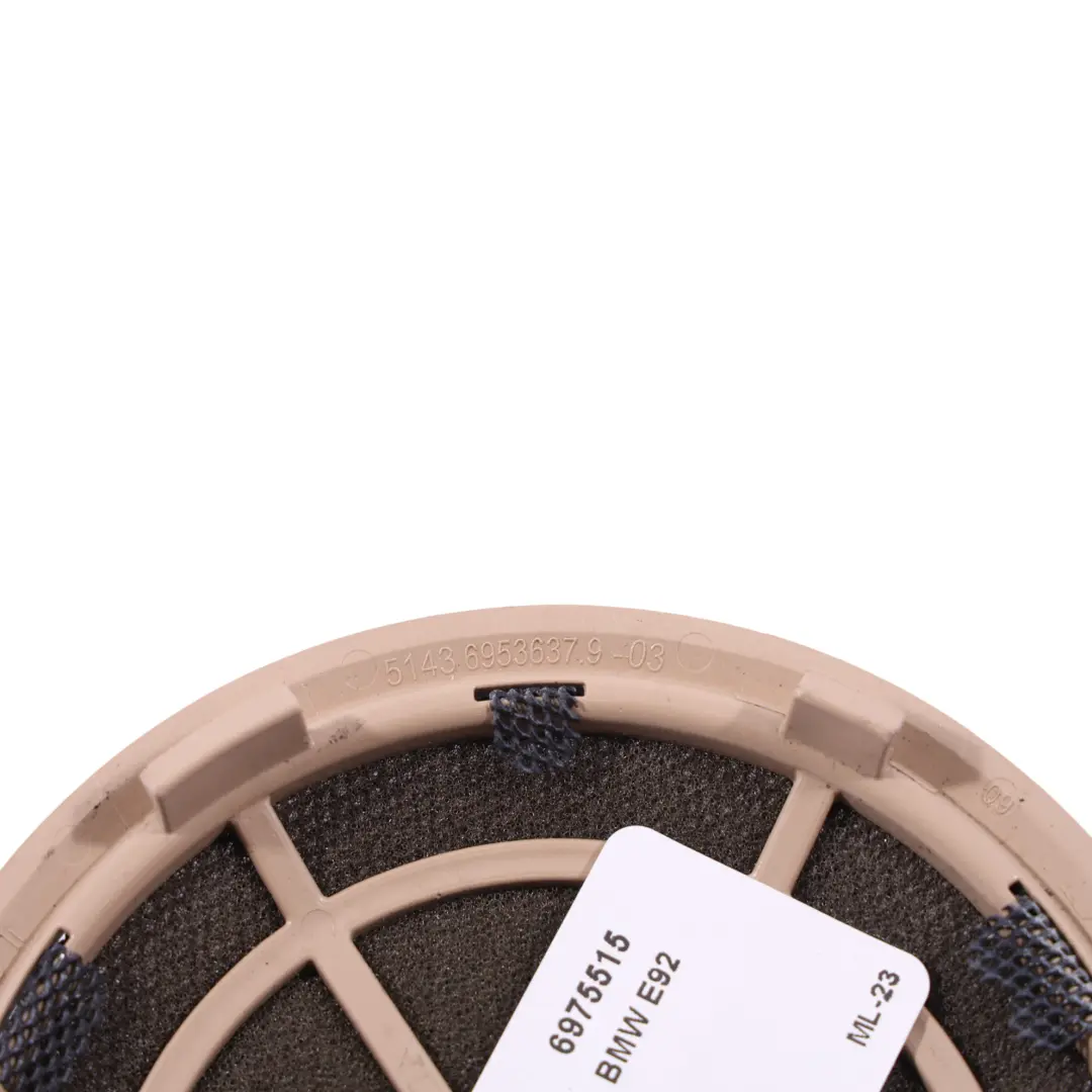 Pannello Posteriore Laterale Altoparlante Sinistra Beige 6953637 per BMW E92 E93 con numero di parte 6975515 BMW E92 E93 Pannello Posteriore Laterale Altoparlante Sinistra Beige 6953637 - SKU 6975515 - Numero di parte 6975515