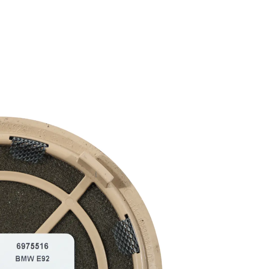 Haut-Parleur Latéral Arrière Droit Côté Conducteur Beige 6953638 pour BMW E92 E93 à propos du numéro de pièce 6975516 BMW E92 E93 Haut-Parleur Latéral Arrière Droit Côté Conducteur Beige 6953638 - SKU 6975516 - Numéro de pièce 6975516