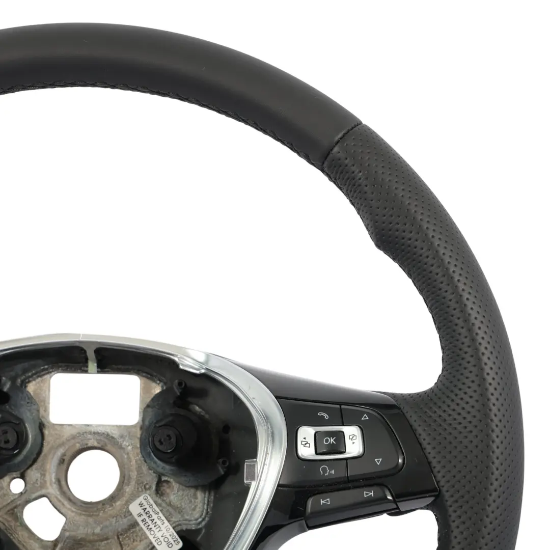 VW Volkswagen Polo Mk5 6R 6C Volante NUOVO In Pelle Nera - SKU 6C0419091F-1 - Numero di parte 6C0419091F