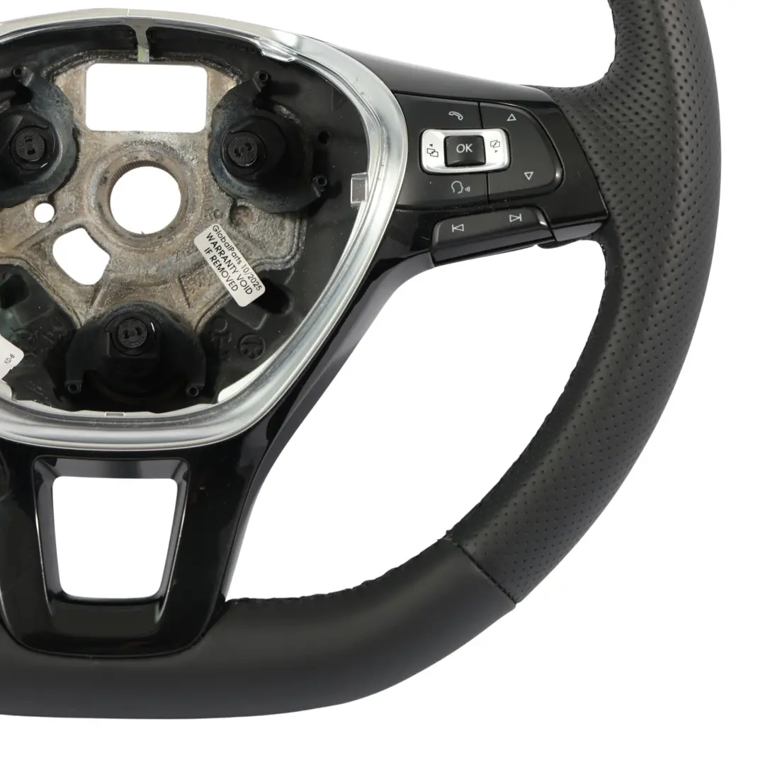 VW Volkswagen Polo Mk5 6R 6C Steering Wheel NEW Black Leather - SKU 6C0419091F-1 - Part number 6C0419091F