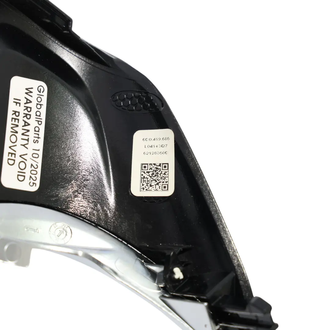 Volkswagen Polo Mk5 6R 6C Steering Wheel Frame Trim Cover Black 6C0419685 - SKU 6C0419685B - Part number 6C0419685B