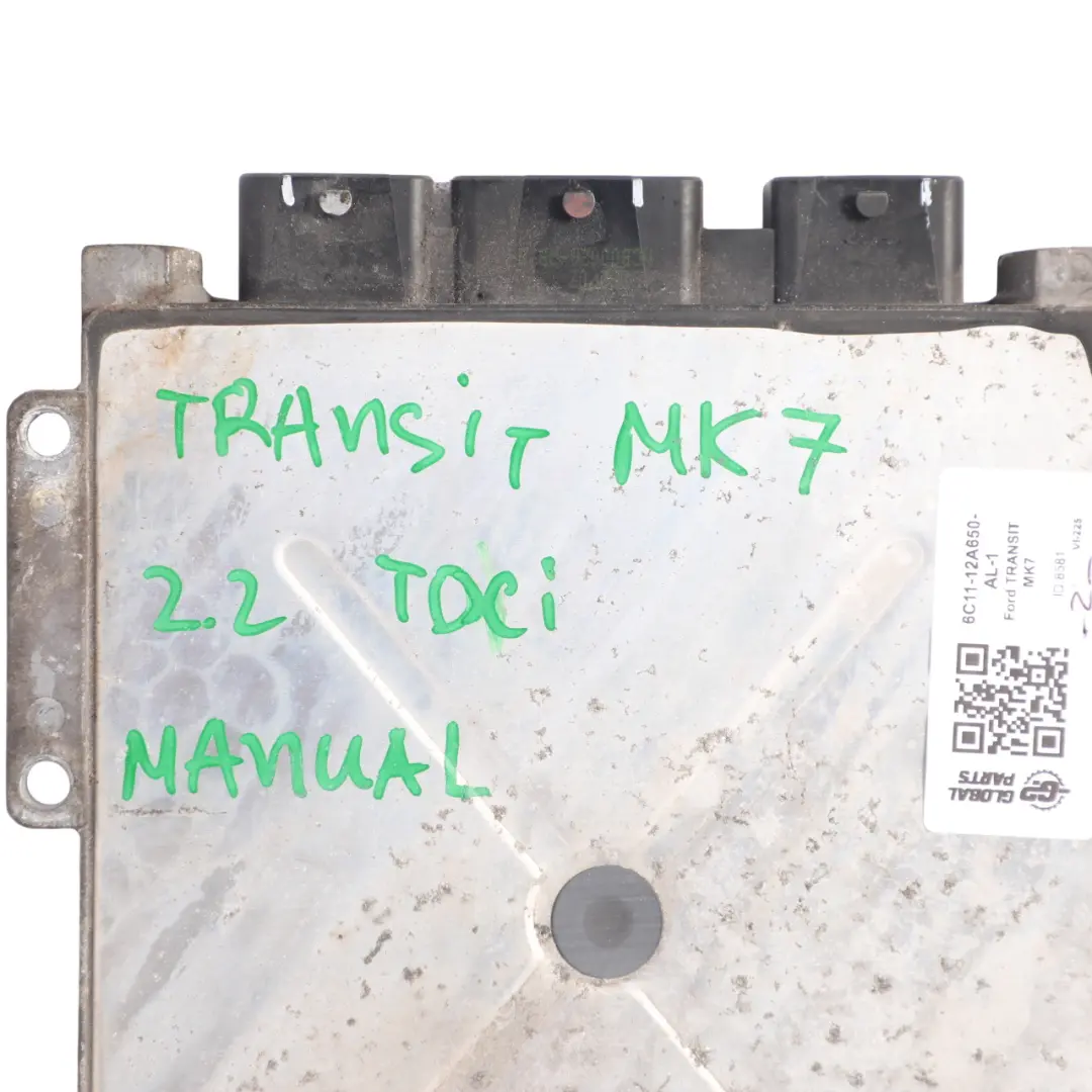 Control ECU Manual to Ford Transit MK7 2.2 TDCI 86 HP Diesel Engine with Part number 6C11-12A650-AL Ford Transit MK7 2.2 TDCI 86 HP Diesel Engine Control ECU Manual - SKU 6C11-12A650-AL-1 - Part number 6C11-12A650-AL