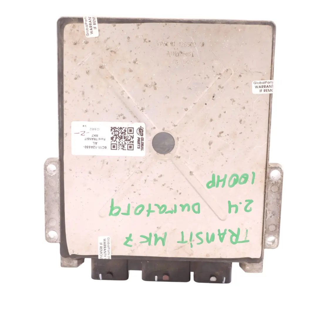 100HP Engine Control Unit ECU Manual to Ford Transit MK7 2.4 TDCI with Part number 6C11-12A650-AL Ford Transit MK7 2.4 TDCI 100HP Engine Control Unit ECU Manual - SKU 6C11-12A650-AL - Part number 6C11-12A650-AL
