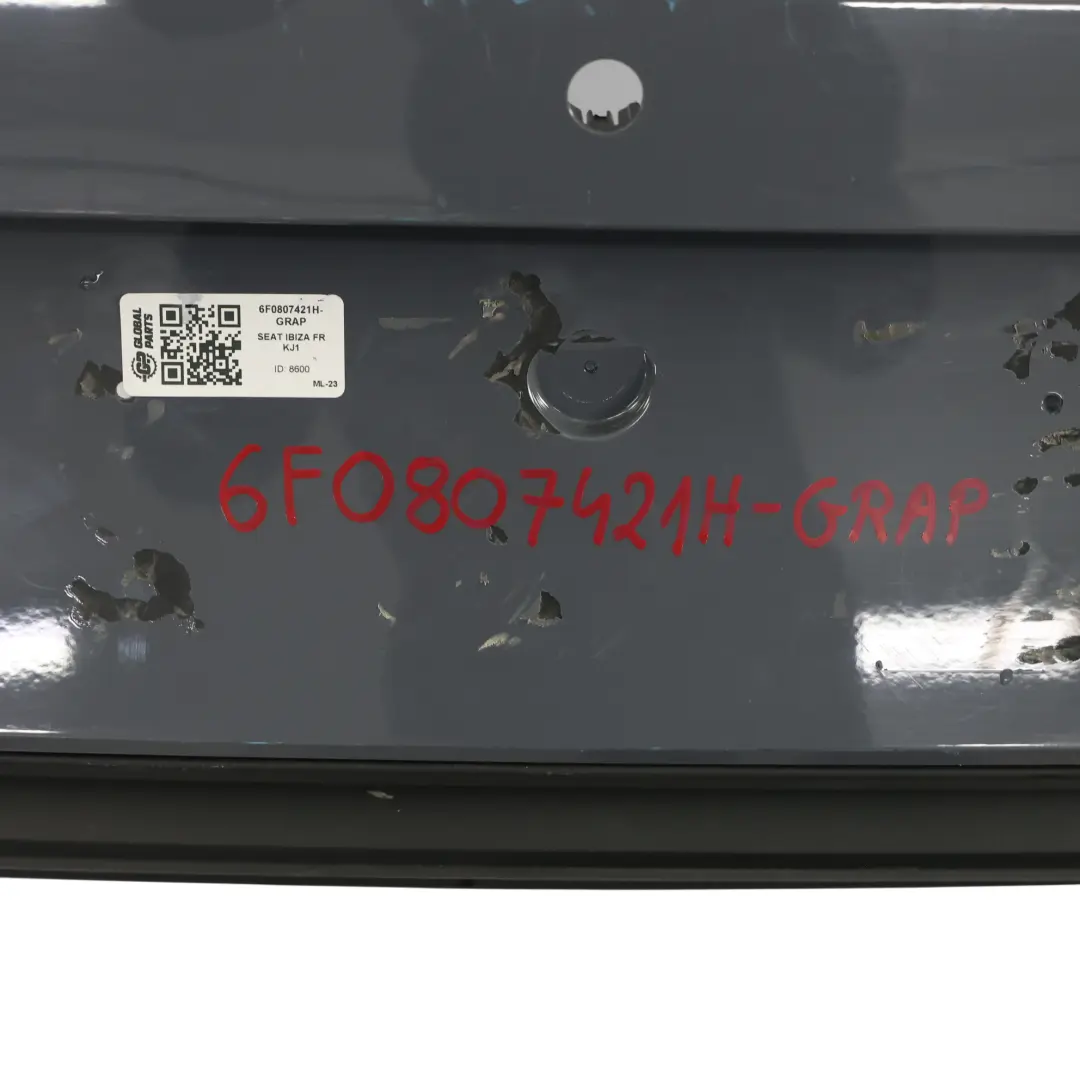 Seat Ibiza Mk5 Rear Bumper Panel Cover Trim Graphene Grey - S7G - SKU 6F0807421H-GRAP - Part number 6F0807421H