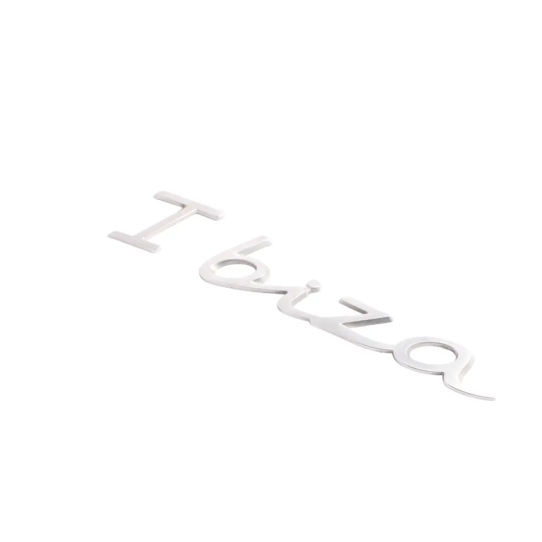 Trunk Boot Lid Tailgate Lettering Badge Label Chrome to Seat Ibiza Rear with Part number 6F0853687 Seat Ibiza Rear Trunk Boot Lid Tailgate Lettering Badge Label Chrome - SKU 6F0853687 - Part number 6F0853687