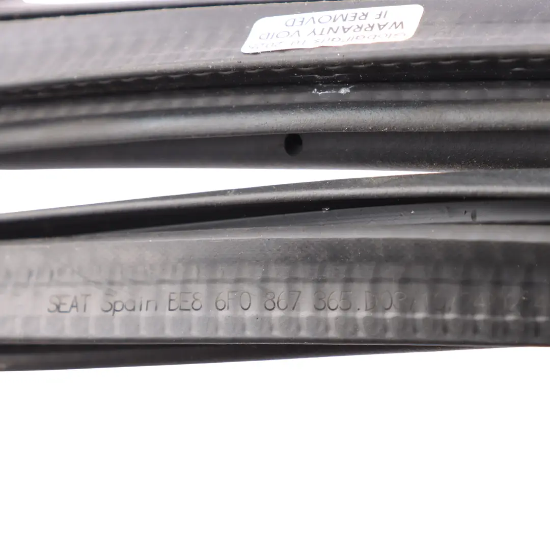 Mk5 Front Door Edge Rubber Seal Gasket Left N/S to Seat Ibiza with Part number 6F0867365E Seat Ibiza Mk5 Front Door Edge Rubber Seal Gasket Left N/S - SKU 6F0867365E - Part number 6F0867365E