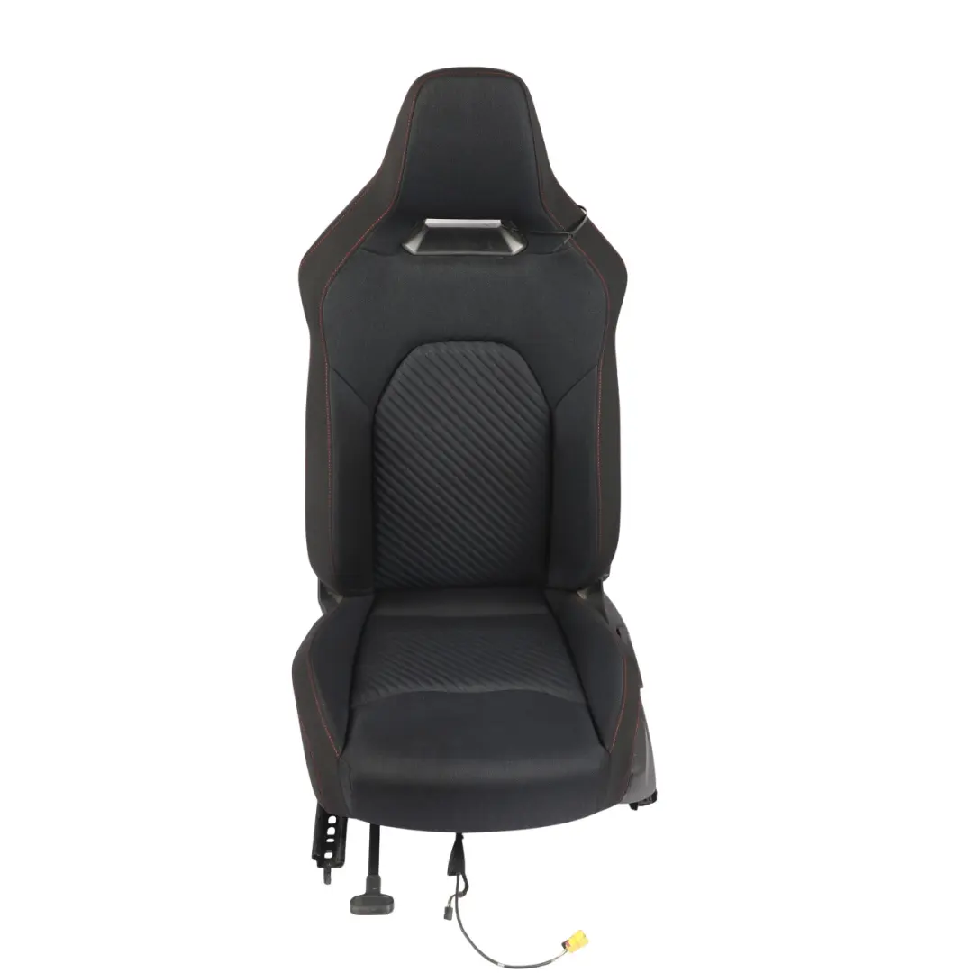 Seat Ibiza V Mk5 FR Front Seat Cloth Interior Blue Black Red Left N/S - SKU 6F0881805AT - Part number 6F0881805AT