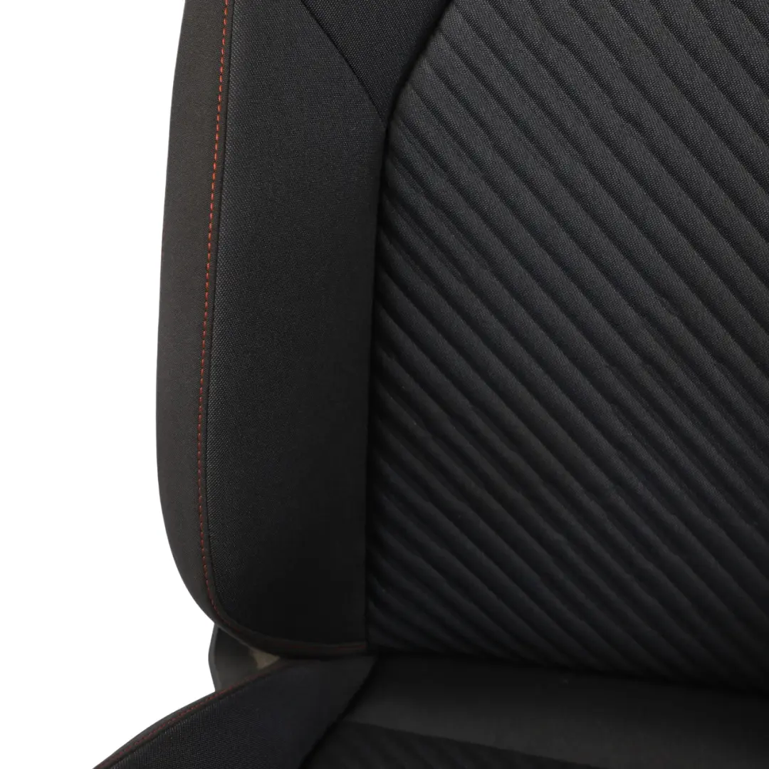 Seat Ibiza V Mk5 FR Front Seat Cloth Interior Blue Black Red Left N/S - SKU 6F0881805AT - Part number 6F0881805AT