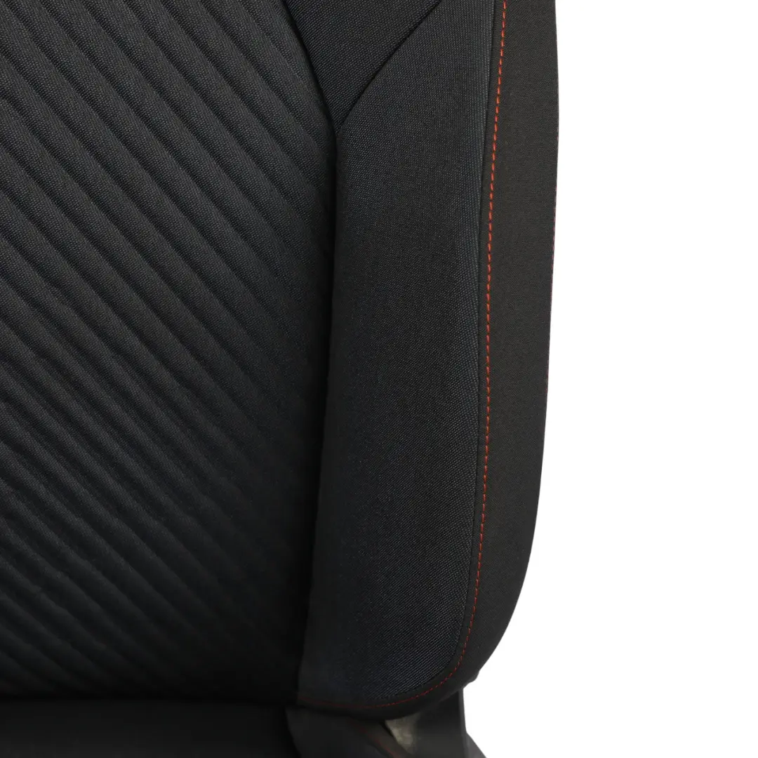 Seat Ibiza V Mk5 FR Front Seat Cloth Interior Blue Black Red Left N/S - SKU 6F0881805AT - Part number 6F0881805AT