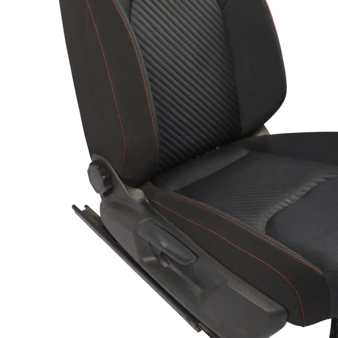 Seat Ibiza V Mk5 FR Front Seat Cloth Interior Blue Black Red Right O/S - SKU 6F0881806AD - Part number 6F0881806AD