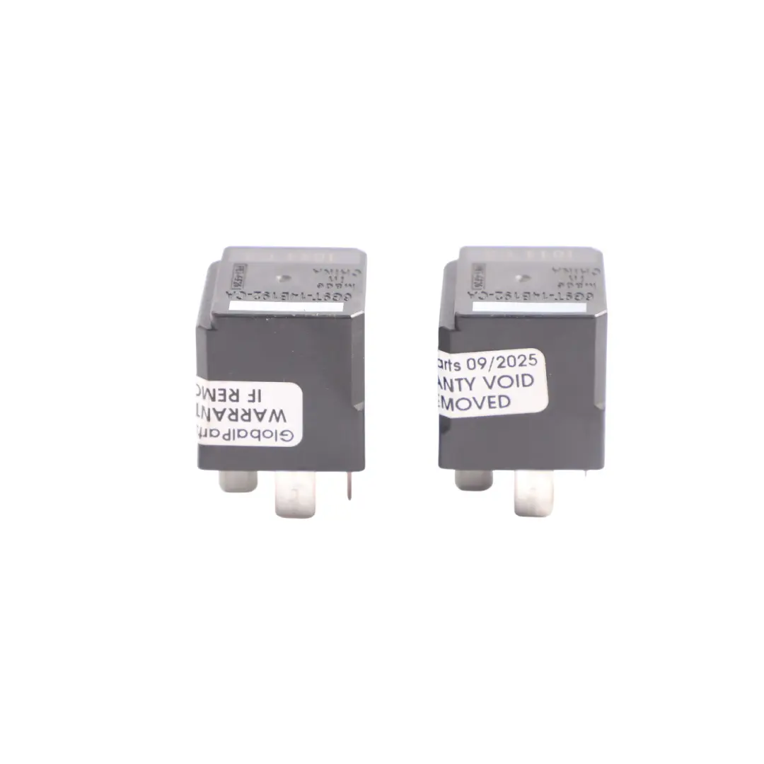 Ford Fiesta Transit Mk7 Relay 4-Pin Black FoMoCo Unit SET X2 6G9T-14B192-CA - SKU 6G9T-14B192-CA-1 - Part number 6G9T-14B192-CA-1