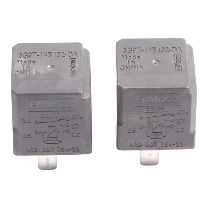 Relais 4-Pin Noir FoMoCo Kit 6G9T14B192DA pour Ford Galaxy Mondeo Transit à propos du numéro de pièce 6G9T-14B192-DA-1 Ford Galaxy Mondeo Transit Relais 4-Pin Noir FoMoCo Kit 6G9T14B192DA - SKU 6G9T-14B192-DA-1 - Numéro de pièce 6G9T-14B192-DA-1