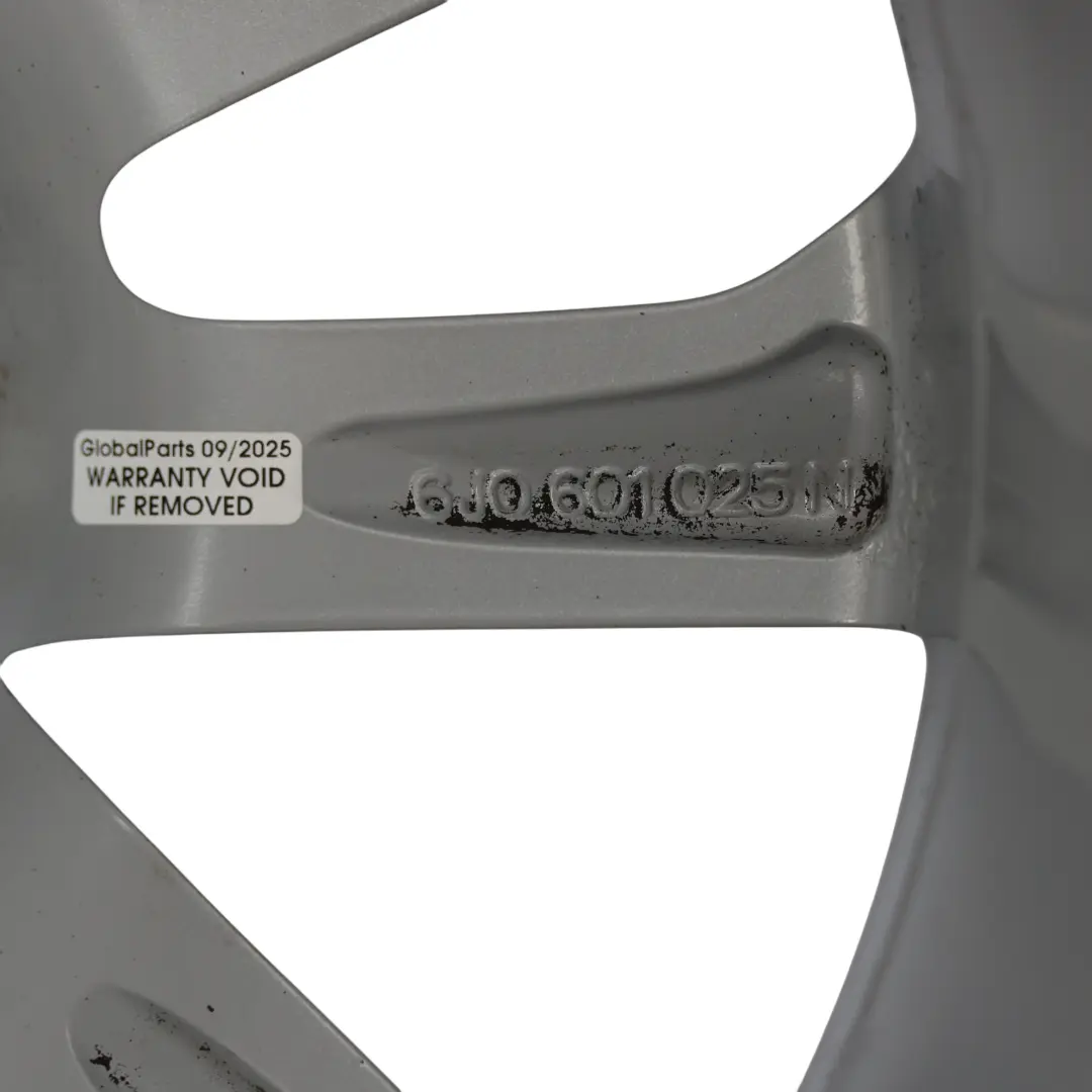 Mk4 6J Llanta Aleación 16" 7J ET:43 Plata Diamante para Seat Ibiza con número de pieza 6J0601025N Seat Ibiza Mk4 6J Llanta Aleación 16" 7J ET:43 Plata Diamante - SKU 6J0601025N-1 - Número de pieza 6J0601025N