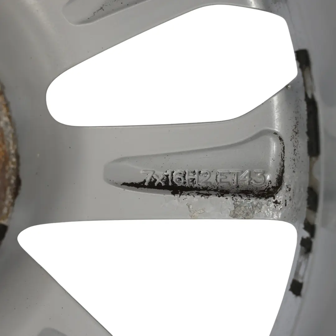 Seat Ibiza Mk4 6J Felga Aluminiowa 16" 7J ET:43 Diamond Silver - SKU 6J0601025N-1 - Numer Części 6J0601025N