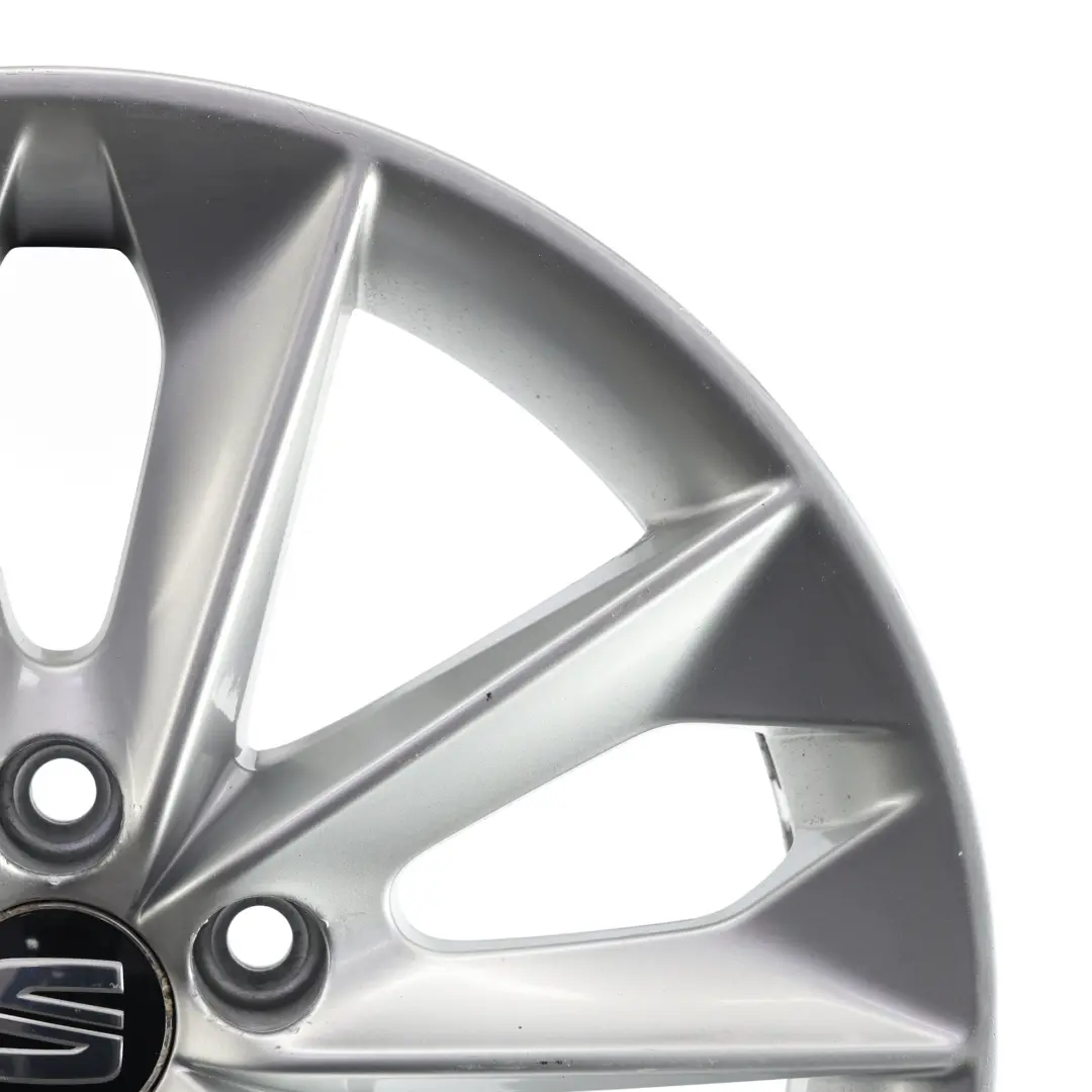 Seat Ibiza MK4 6J Jante Alliage 16" 7J ET:43 Argent Diamant - SKU 6J0601025N-1 - Numéro de pièce 6J0601025N