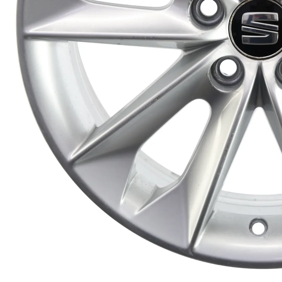 Seat Ibiza MK4 6J Jante Alliage 16" 7J ET:43 Argent Diamant - SKU 6J0601025N-1 - Numéro de pièce 6J0601025N