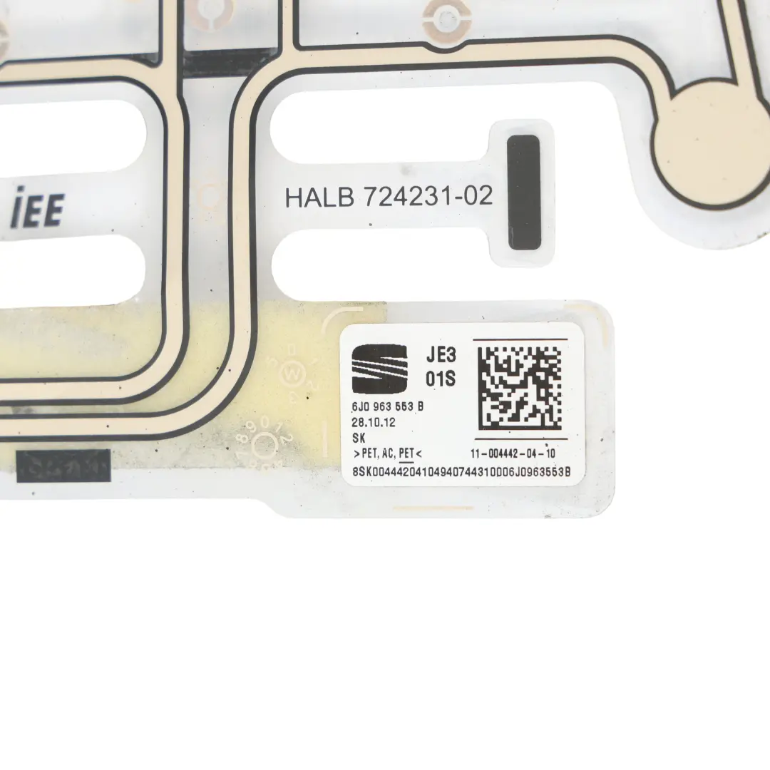 Seat Ibiza 6J Belegung Matte Beifahrersitz Sensor Steuergerät - SKU 6J0963553B - Teilenummer 6J0963553B