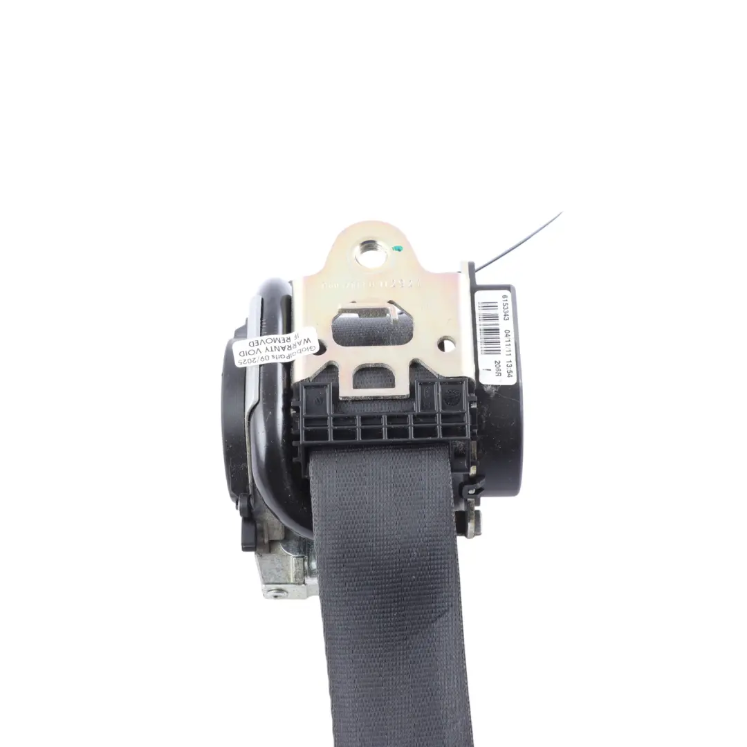 Seat Ibiza 6J Seatbelt Front Left N/S Seat Upper Belt Black 3 Door - SKU 6J3857705 - Part number 6J3857705
