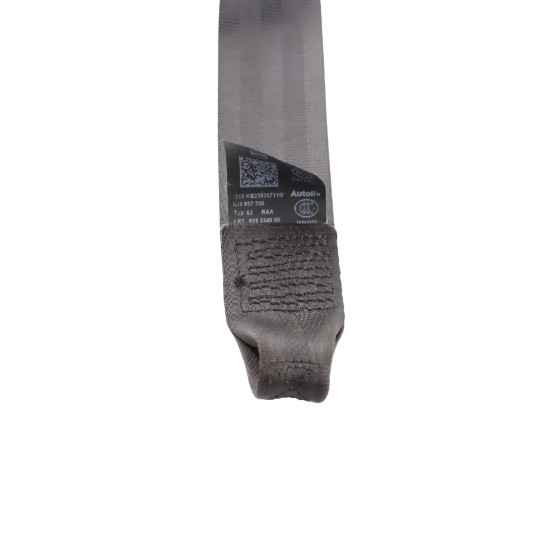 Seat Ibiza 6J Seatbelt Seat Upper Belt Black 3 Door Front Right O/S - SKU 6J3857706 - Part number 6J3857706