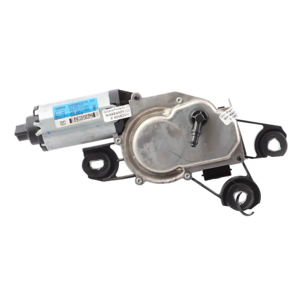 6J Mk4 Rear Window Wiper Motor Actuator Assembly Unit to Seat Ibiza with Part number 6J3955711 Seat Ibiza 6J Mk4 Rear Window Wiper Motor Actuator Assembly Unit - SKU 6J3955711 - Part number 6J3955711