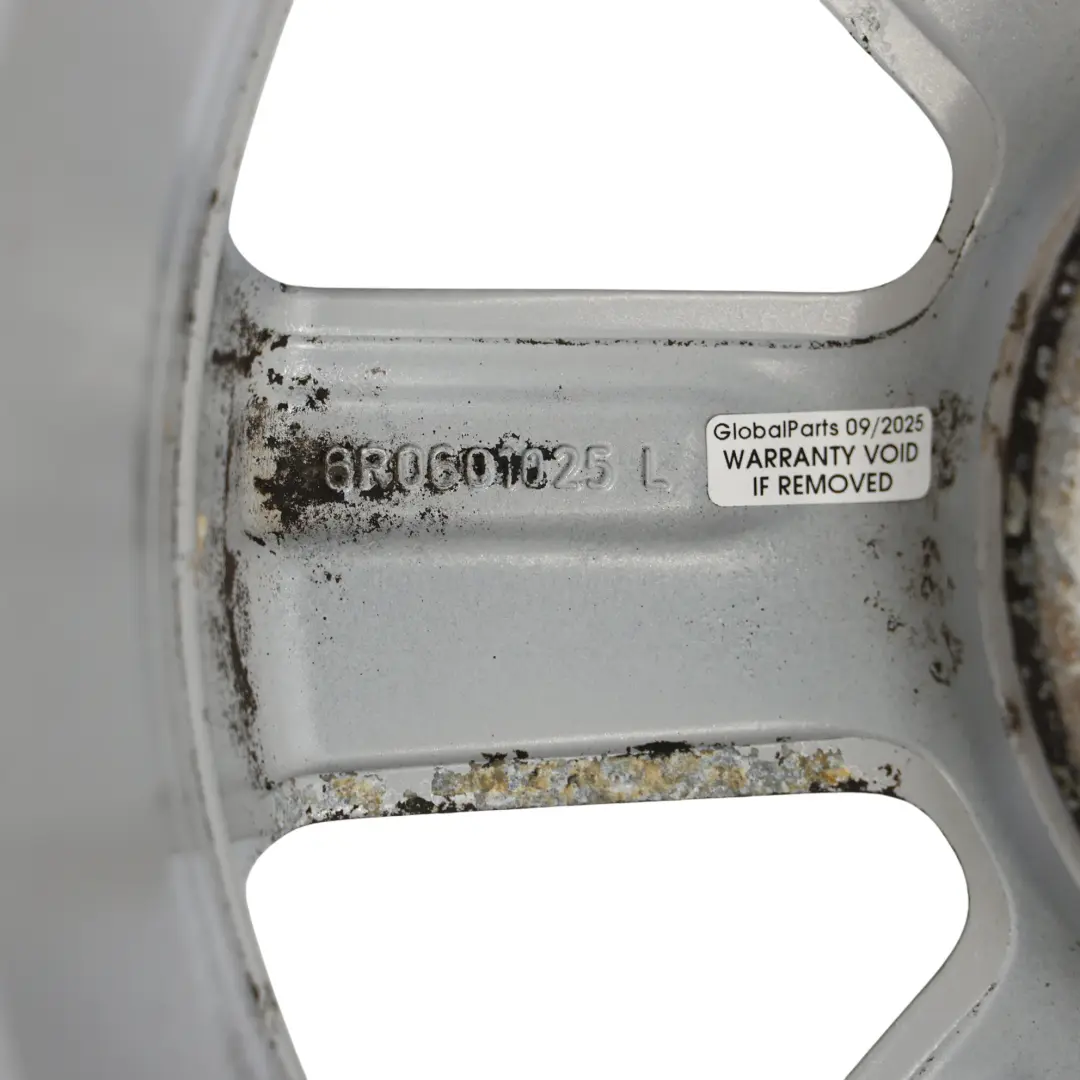 Mk5 Silver Wheel Alloy Rim 15" ET:40 6J to VW Volkswagen Polo 6R with Part number 6R0601025L VW Volkswagen Polo 6R Mk5 Silver Wheel Alloy Rim 15" ET:40 6J - SKU 6R0601025L-1 - Part number 6R0601025L
