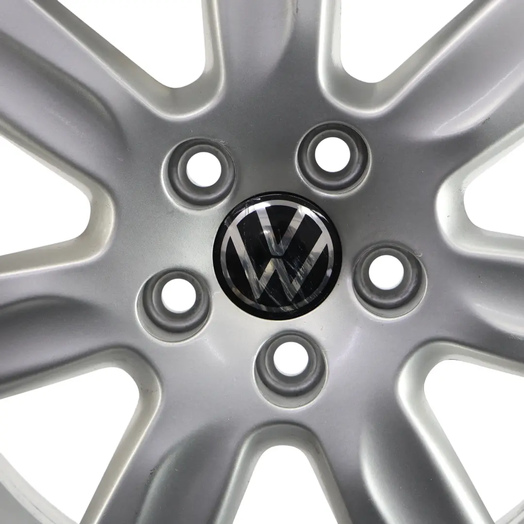 VW Volkswagen Polo 6R Mk5 Llanta de aleación plateada 15" ET:40 6J - SKU 6R0601025L-1 - Número de pieza 6R0601025L