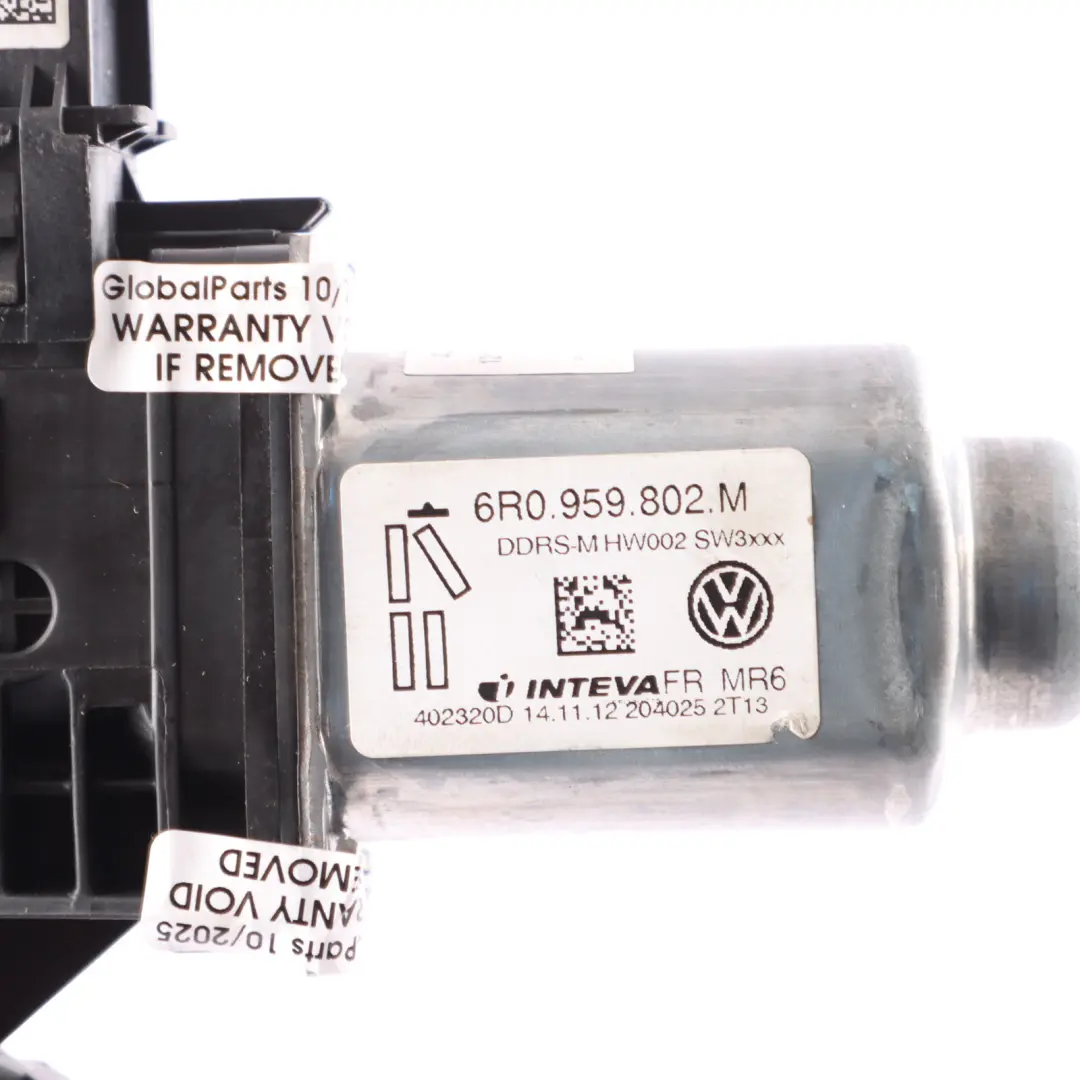 Door Window Lifter Motor Front Right O/S to Skoda Fabia 5J Roomster with Part number 6R0959802M Skoda Fabia 5J Roomster Door Window Lifter Motor Front Right O/S - SKU RHD-6R0959802M - Part number 6R0959802M
