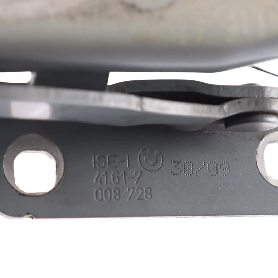 BMW E60 Engine Hood Panel Hinge Right O/S Spacegrau Metallic A52 - SKU 7008728-SCG - Part number 7008728