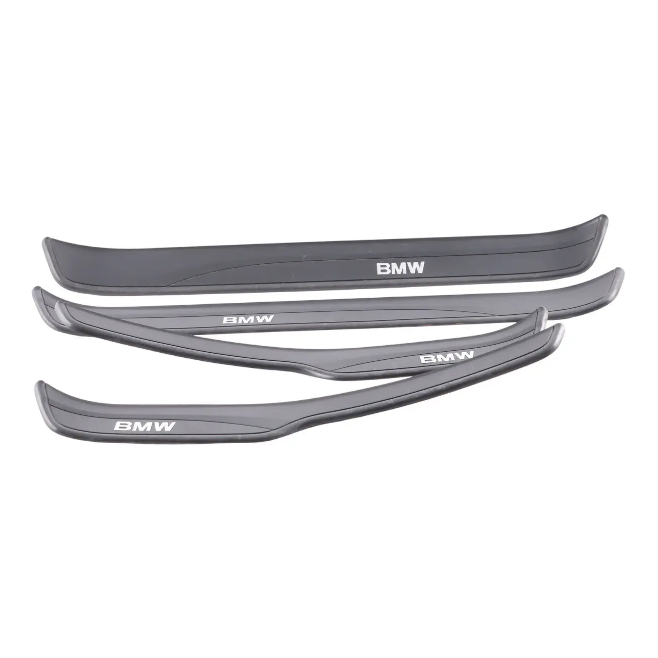 BMW 3 Series E90 E91 LCI Set Entrance Door Cover Trim Sill Strip Black