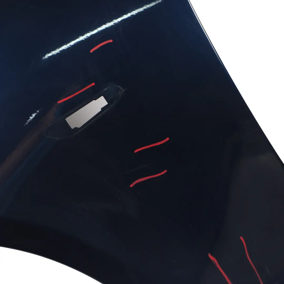 BMW E60 E61 Wing Panel Front Left N/S Side Fender Trim Tiefseeblau Blue - A76 - SKU 7111429-DSB - Part number 7111429