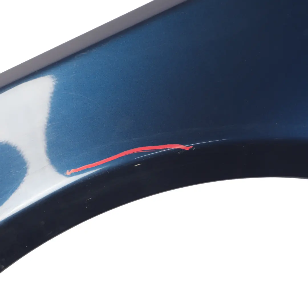 BMW E60 E61 Wing Panel Front Left N/S Side Fender Trim Tiefseeblau Blue - A76 - SKU 7111429-DSB - Part number 7111429
