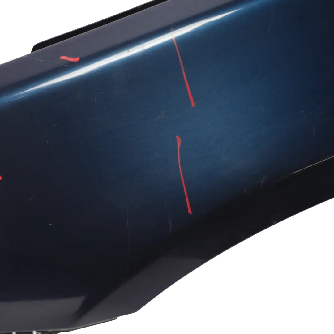 BMW E60 E61 Wing Panel Front Left N/S Side Fender Trim Tiefseeblau Blue - A76 - SKU 7111429-DSB - Part number 7111429