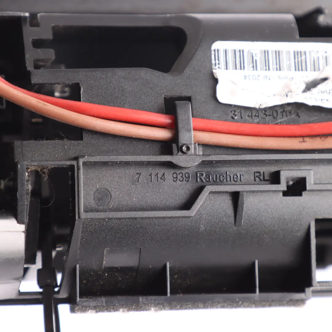 Centre Console Insert Ash Tray Lighter Birke Grau Birch Grey to BMW E63 E64 with Part number 7114939 BMW E63 E64 Centre Console Insert Ash Tray Lighter Birke Grau Birch Grey - SKU 7114939-1 - Part number 7114939