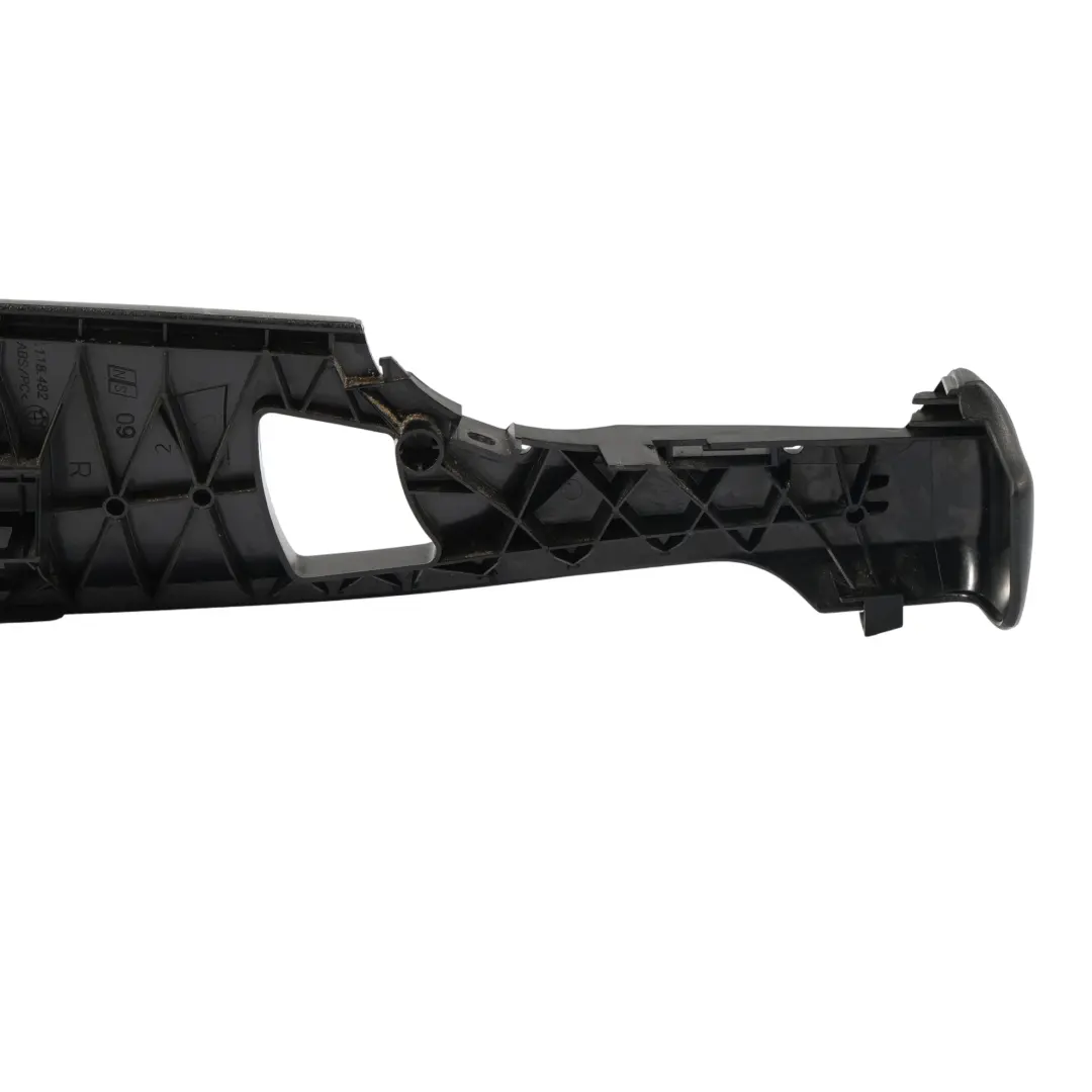 BMW E87 Seat Outer Exterior Trim Rail Cover Front Right O/S Black - SKU 7118482-4 - Part number 7118482