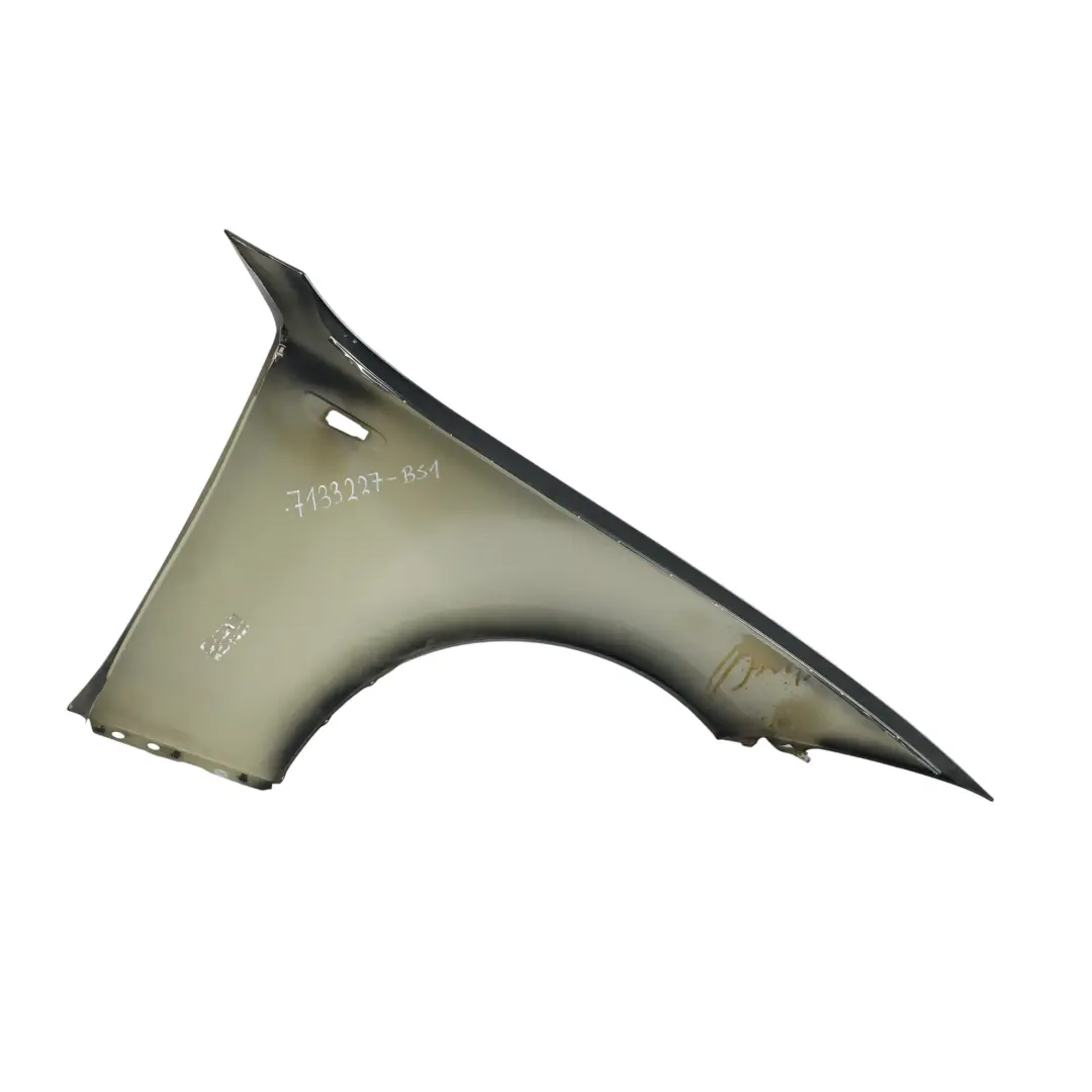 BMW E81 E87 Side Panel Wing Fender Front Left N/S Black Sapphire - 475 - SKU 7133227-BS1 - Part number 7133227