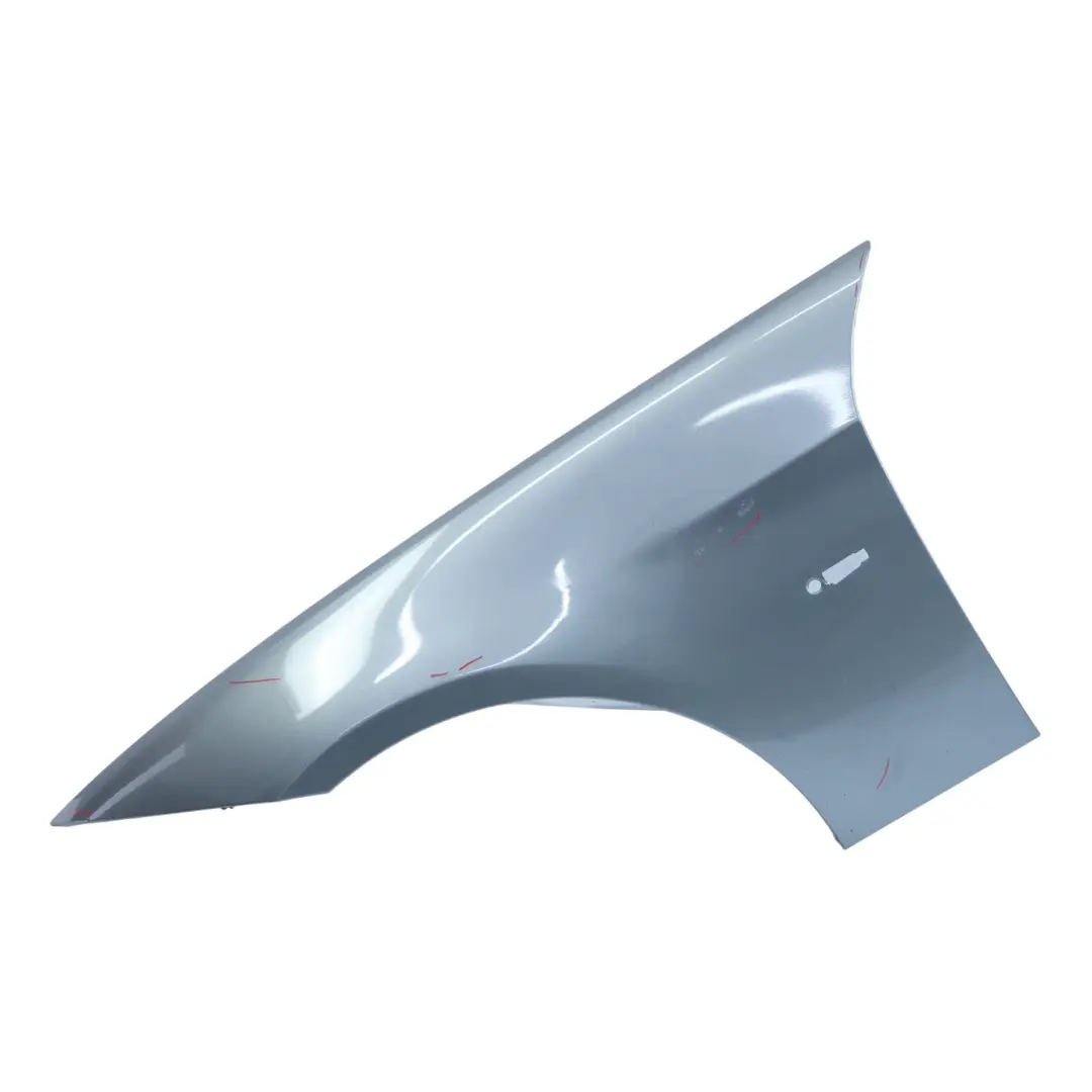 BMW E90 E91 Side Panel Fender Wing Front Left N/S Spacegrau Grey - A52 - SKU 7135679-SCG - Part number 7135679
